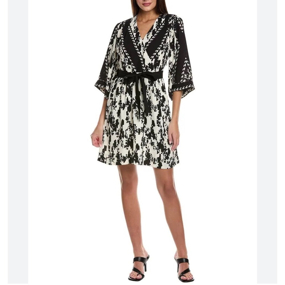 Cabi X-Factor Mini Dress Black White Size XS Missing Belt‎